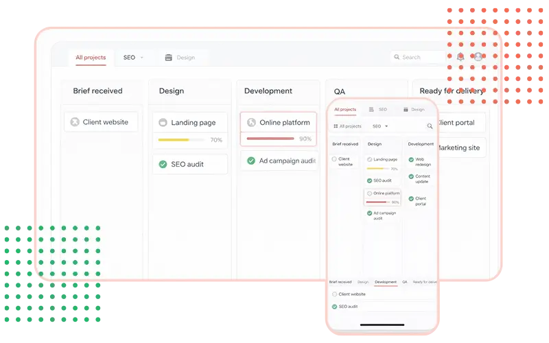 Snimak aplikacije menader softver za white label usluge