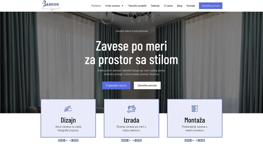 Hero-sekcija-sajta-AH-zavese-izrada-sajta-Strumark