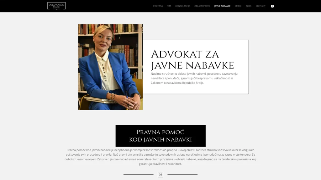 Prikaz-jedne-od-stranica-sajta-Dobanovacki-Stajic