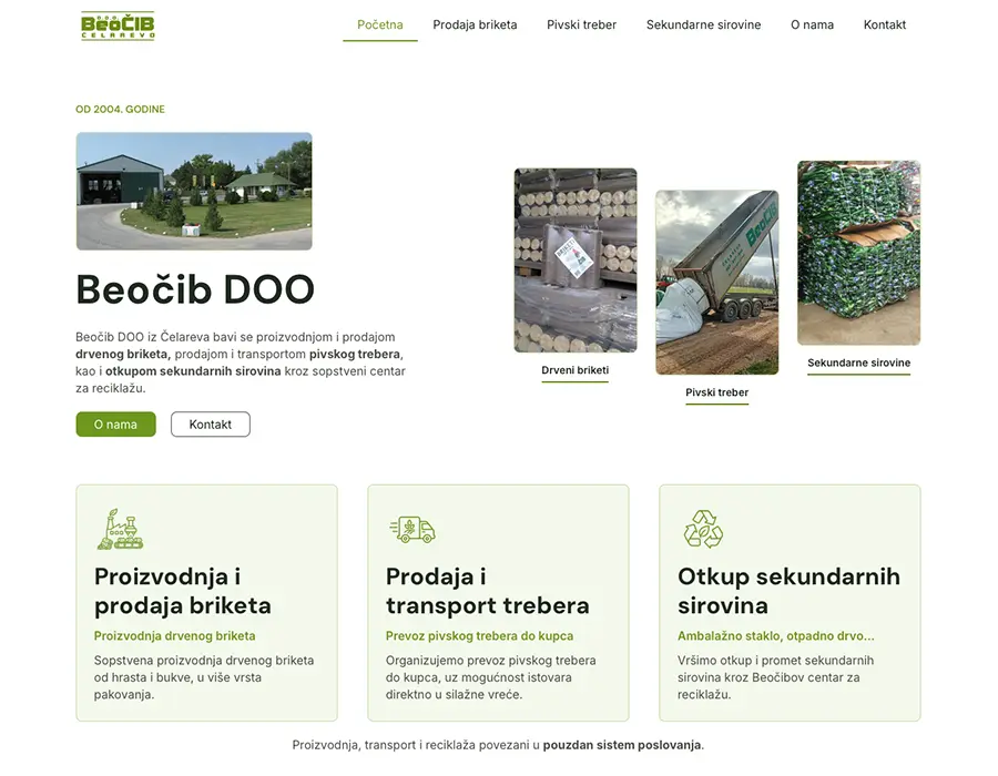 Beocib snimak sajta pocetne
